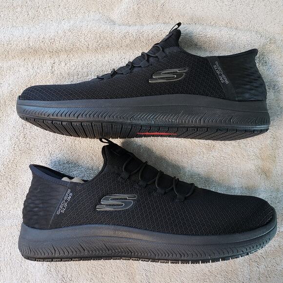 Skechers Slip-Ins Summits Womens 10 Black EH Slip Resistant Comfort Casual - Picture 4 of 8